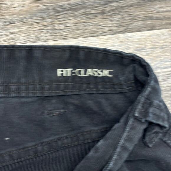 Eddie Bauer Stretch Canvas Black Mens 38x30 Classic Fit Utility Work Pants - Picture 5 of 15